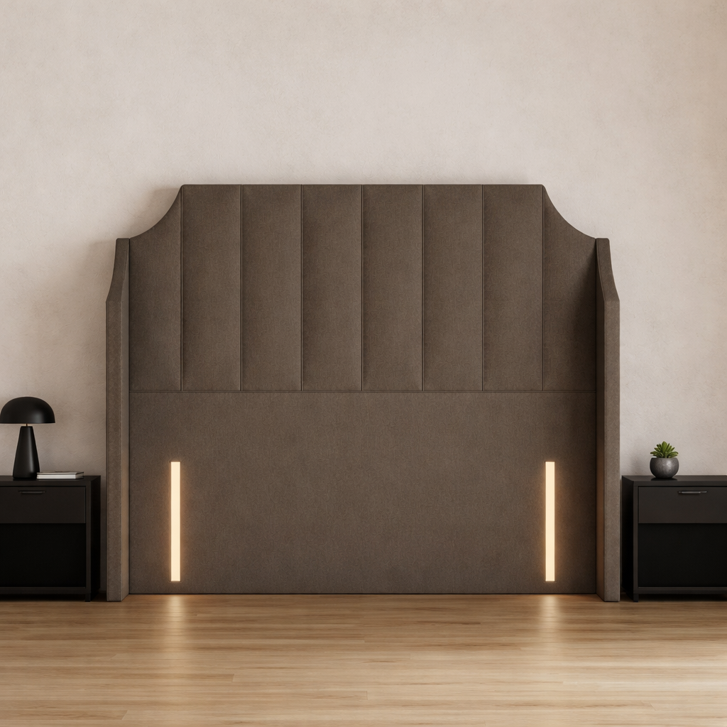 Winged Art Deco Headboard