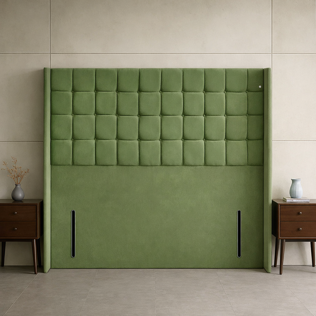 Winged Cubed Headboard