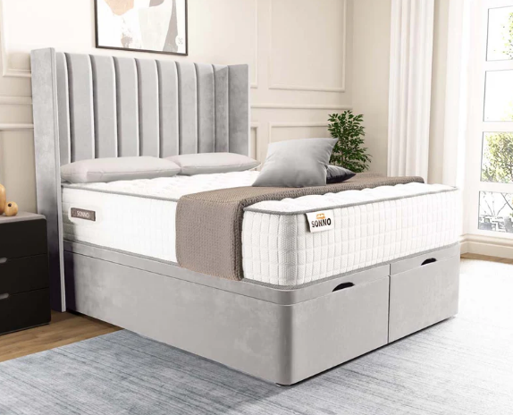 Sapphire Winged Divan Ottoman Bed
