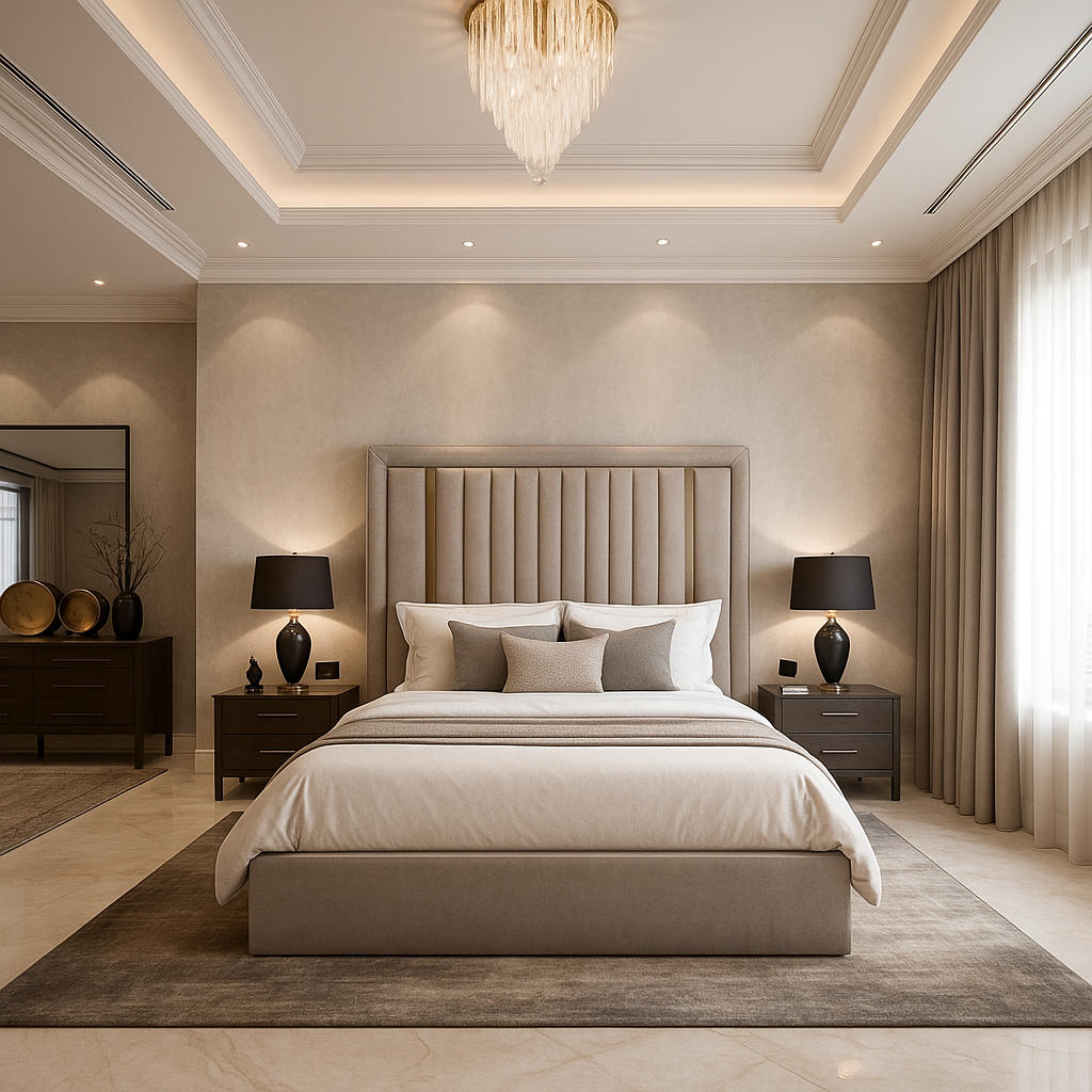 New Gold Strip Bed