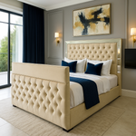 Load image into Gallery viewer, Mirrored Strip Tv Bed