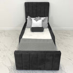 Load image into Gallery viewer, “Wooden sleigh kids bed”