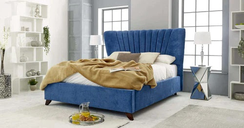 Blue Grove bed frame with clean lines