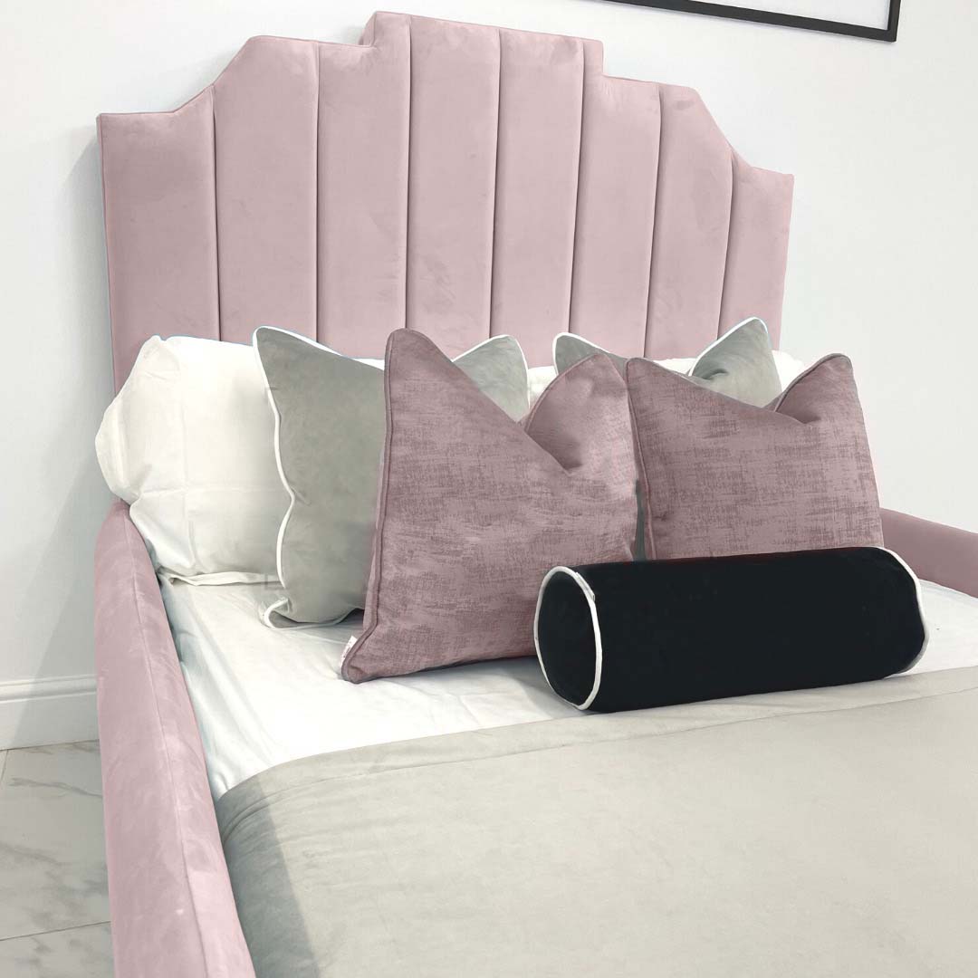 Pink Art Deco Kids Bed
