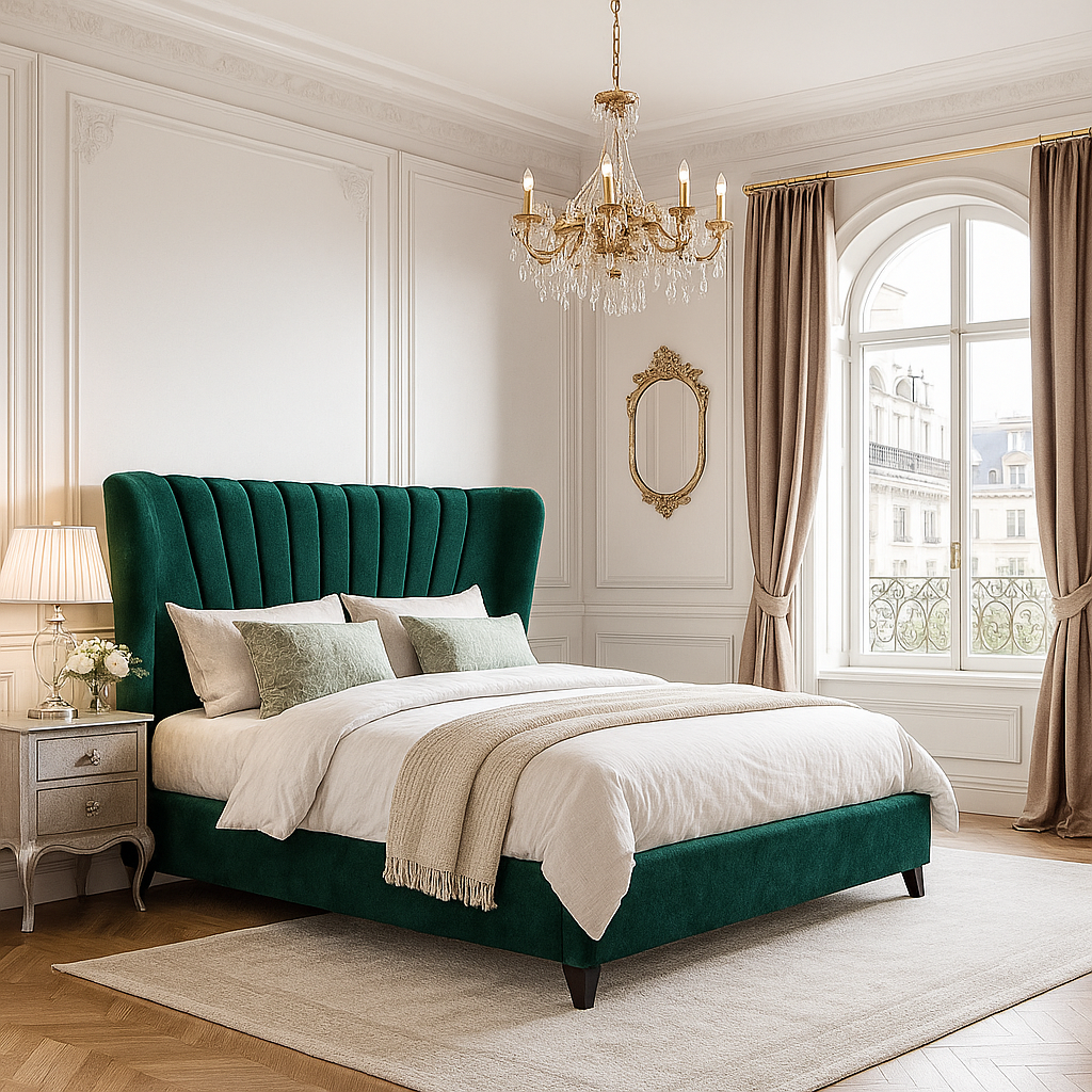 Green Durable Grove bed frame natural wood
