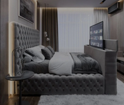 Emperor luxury upholstered TV bed