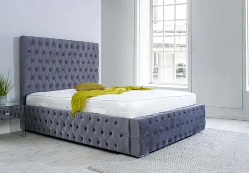 Grey Oxford Bed
