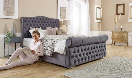 Colorado traditional sleigh bed frame
