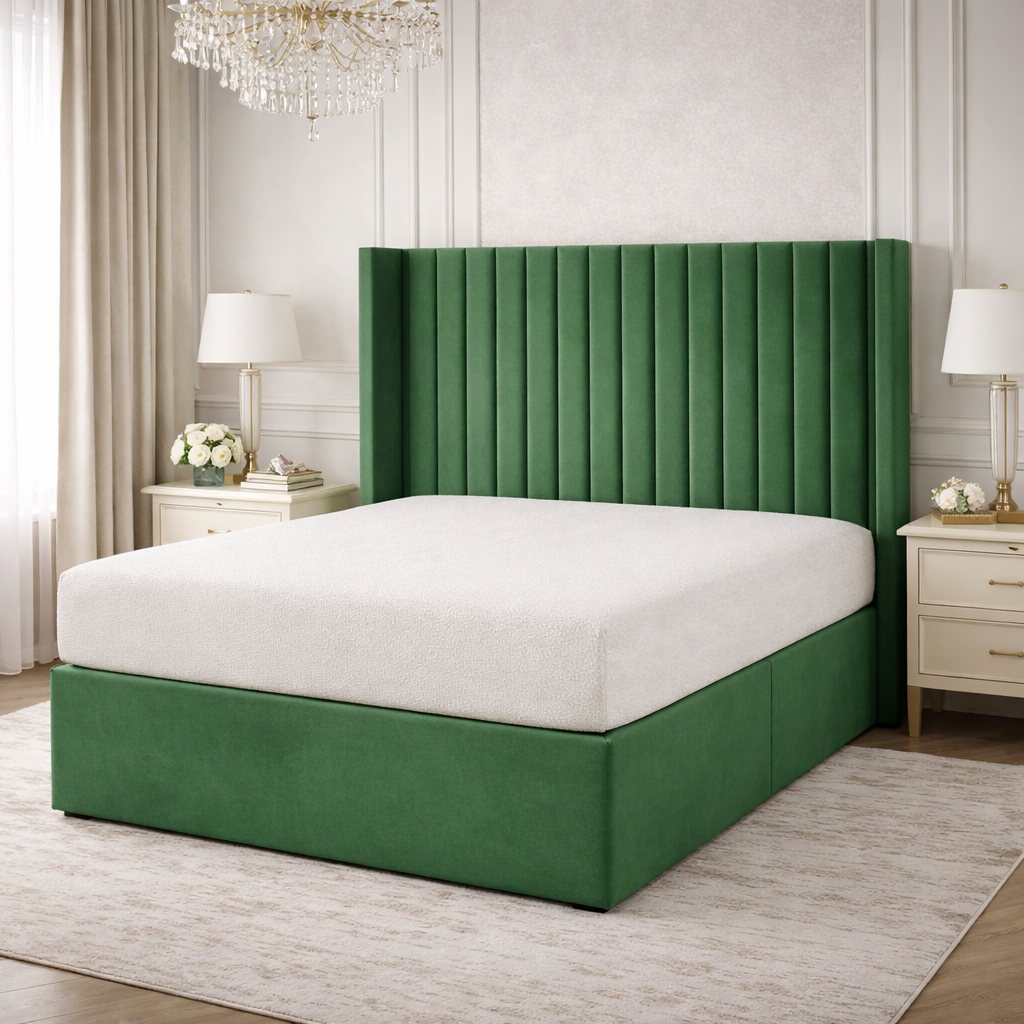 Small Line Winged  Divan Bed